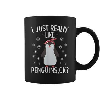 I Just Really Like Penguins Penguin Lover For Men Women Kids Coffee Mug - Seseable