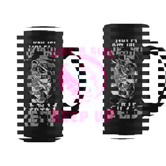 I Know I Fish Like A Girl Try To Keep Up Funny Fishing Coffee Mug - Thegiftio UK