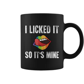 I Licked It So Its Mine Lgbtqa Community Rainbow Colors Gift Graphic Design Printed Casual Daily Basic Coffee Mug - Thegiftio UK