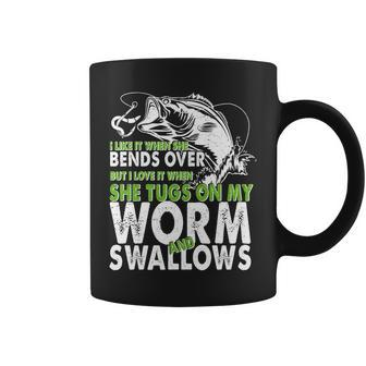 I Like It When She Bends Over Fishing Bait Tshirt Coffee Mug - Monsterry UK