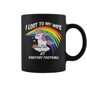 I Lost To My Wife At Fantasy Football Coffee Mug - Seseable