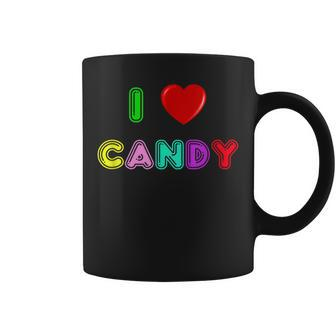 I Love Candy Halloween Colorful Sweets Sweet Tooth Coffee Mug - Seseable