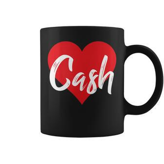 I Love Cash First Name I Heart Named Coffee Mug - Thegiftio UK