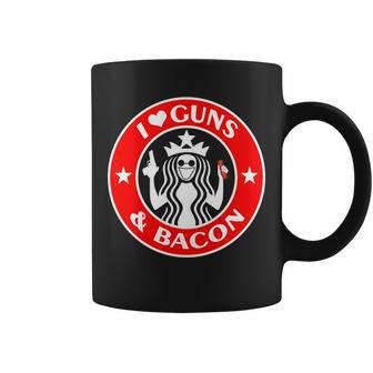 I Love Guns And Bacon Graphic Design Printed Casual Daily Basic Coffee Mug - Thegiftio UK