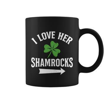 I Love Her Shamrocks St Patricks Day Couple Outfit Coffee Mug - Monsterry