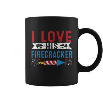I Love His Firecracker Matching Couple 4Th Of July For Her Coffee Mug - Monsterry AU