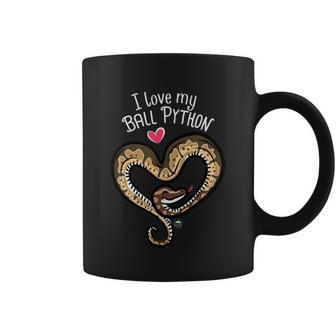 I Love My Ball Python Snake Graphic Design Printed Casual Daily Basic Coffee Mug - Thegiftio UK