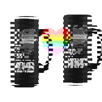 I Love My Two Moms Lgbt Gay Lesbian V2 Coffee Mug - Thegiftio