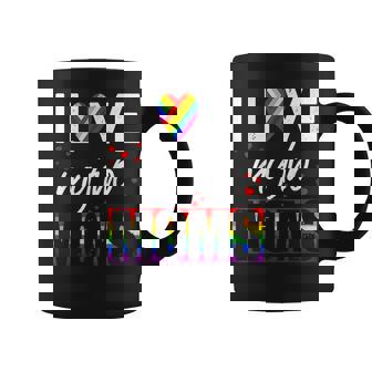 I Love My Two Moms Lgbt Pride Gay Lesbian Mothers Day Coffee Mug - Thegiftio