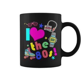I Love The 80S Retro Party Mashup Coffee Mug - Monsterry UK