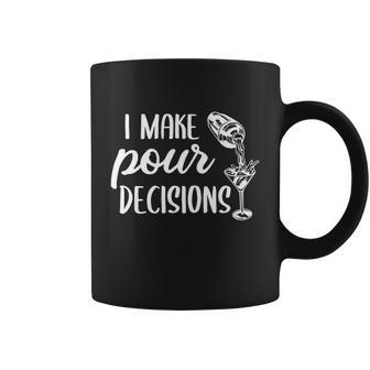 I Make Pour Decisions Funny Cocktail Mixer Gift Graphic Design Printed Casual Daily Basic Coffee Mug - Thegiftio UK