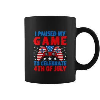 I Paused My Game To Celebrate 4Th Of July Gamer Funny 4Th Of July Coffee Mug - Thegiftio UK