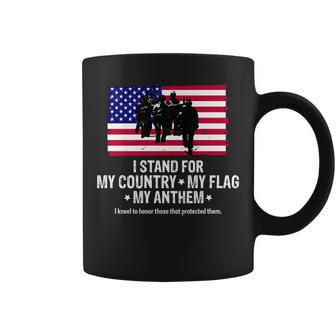 I Stand For My Country Flag My Anthem T-Shirt Graphic Design Printed Casual Daily Basic Coffee Mug - Thegiftio UK