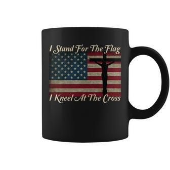 I Stand For The Flag And Kneel For The Cross Tshirt Coffee Mug - Monsterry AU