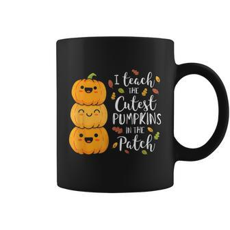 I Teach The Cutest Pumpkins In The Patch Teacher Fall Season Gift Graphic Design Printed Casual Daily Basic Coffee Mug - Thegiftio UK