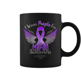 I Wear Purple For Lupus Awareness Coffee Mug - Monsterry CA