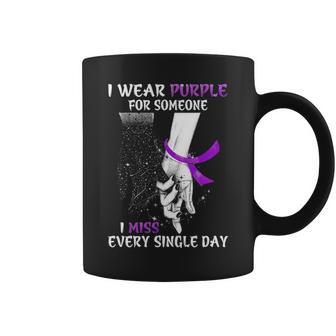 I Wear Purple For Someone I Miss Pancreatic Cancer Coffee Mug - Thegiftio UK