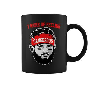 I Woke Up Feeling Dangerous Funny Football Coffee Mug - Monsterry AU