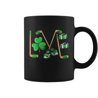 Ice Hockey Shirt St Patricks Day Shirt Irish Men Boys Kids Coffee Mug - Monsterry