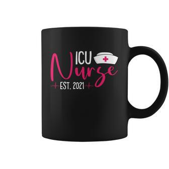 Icu Nurse Est 2021 Rn Registered Nursing Grad Student Gift Cool Gift Coffee Mug - Thegiftio UK