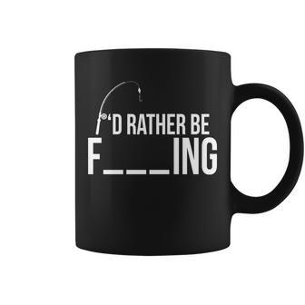 Id Rather Be Fishing Funny Fisherman Tshirt Coffee Mug - Monsterry
