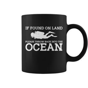 If Found On Land Please Throw Back Into The Ocean T-Shirt Graphic Design Printed Casual Daily Basic Coffee Mug - Thegiftio UK