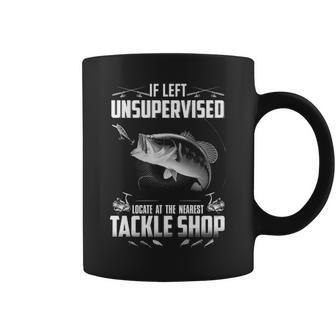 If Left Unsupervised - Tackle Shop Coffee Mug - Seseable
