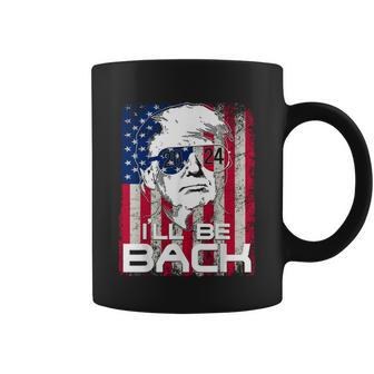 Ill Be Back Trump 2024 Vintage Donald Trump 4Th Of July Coffee Mug - Thegiftio UK