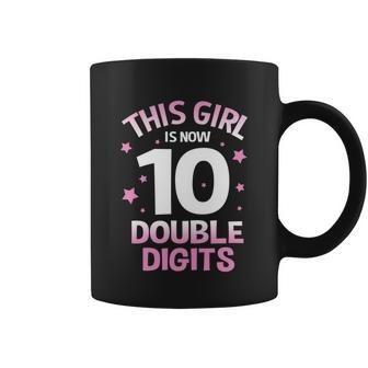 Im 10 Years Old Birthday This Girl Is Now 10 Double Digits Cute Gift Coffee Mug - Monsterry DE