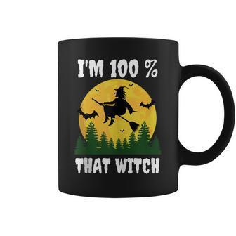 Im 100 Percent That Witch Funny Halloween Dna Results Coffee Mug - Seseable