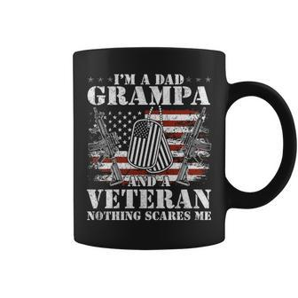 Im A Dad Grampa And A Veteran Nothing Scares Me Coffee Mug - Thegiftio UK