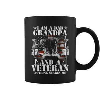 Im A Dad Grandpa And A Veteran Nothing Scares Me Graphic Design Printed Casual Daily Basic Coffee Mug - Thegiftio UK