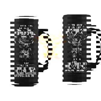 Im A Dad Papa And A Hunter Nothing Scares Me Hunting Gift Graphic Design Printed Casual Daily Basic Coffee Mug - Thegiftio UK