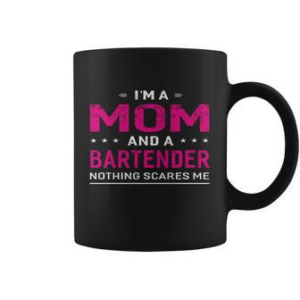 Im A Mom And Bartender Cool Gift For Mother Funny Gift Graphic Design Printed Casual Daily Basic Coffee Mug - Thegiftio UK