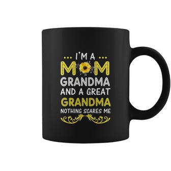 Im A Mom Grandma Great Nothing Scares Me Mothers Day Gifts Coffee Mug - Monsterry CA