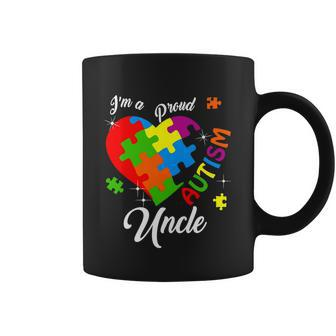 Im A Proud Autism Uncle Autism Awareness Matching Family Tshirt Coffee Mug - Monsterry AU