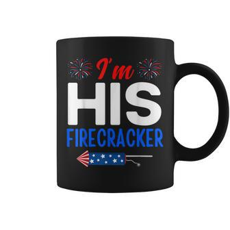 Im His Firecracker Cute 4Th Of July Matching Couple For Her Coffee Mug - Thegiftio UK