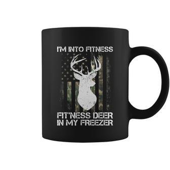 Im Into Fitness Fitness Deer In My Freezer Funny Hunter Coffee Mug - Monsterry UK