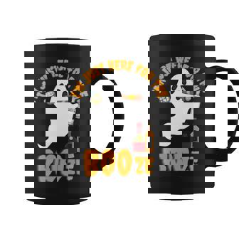 Im Just Here For The Boos Booze Bourbon Drinking Halloween Coffee Mug - Thegiftio UK