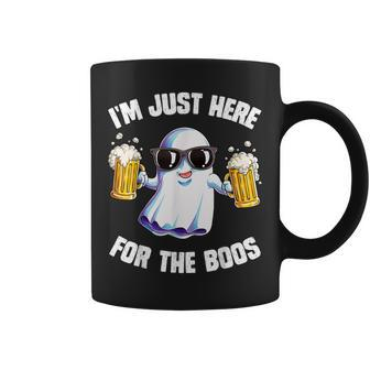 Im Just Here For The Boos T Shirt Halloween Men Funny Ghost Coffee Mug - Thegiftio UK