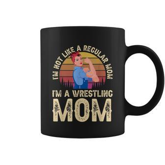 Im Not Like A Regular Mom Im A Wrestling Mom Wrestling Coffee Mug - Thegiftio UK