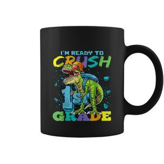 Im Ready To Crush 1St Grade Funny Dinosaur School Coffee Mug - Monsterry UK