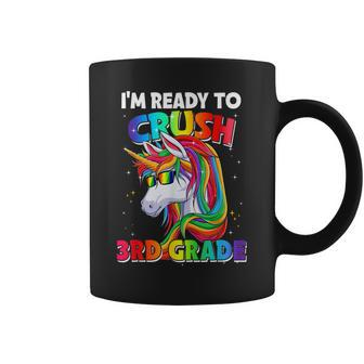 Im Ready To Crush 3Rd Grade Back To School Unicorn Girls Coffee Mug - Thegiftio UK
