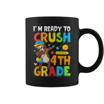 Im Ready To Crush 4Th Grade As A Sloth Coffee Mug - Seseable