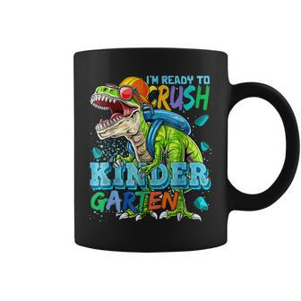 Im Ready To Crush Kindergarten Dinosaur Back To School Kids Coffee Mug - Seseable
