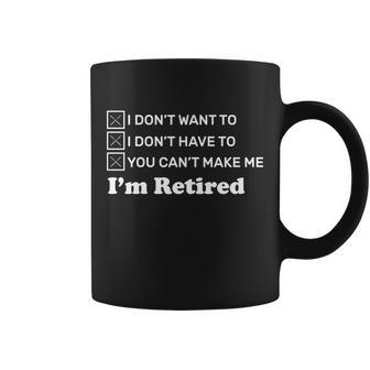 Im Retired Tshirt Coffee Mug - Monsterry