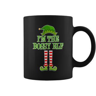 Im The Bossy Elf Matching Family Christmas Tshirt Coffee Mug - Monsterry DE