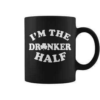 Im The Drunker Half Irish Shamrock St Patricks Day T-Shirt Graphic Design Printed Casual Daily Basic Coffee Mug - Thegiftio UK