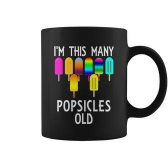 Im This Many Popsicles Old Funny 8Th Birthday Popsicle Gift Coffee Mug - Monsterry