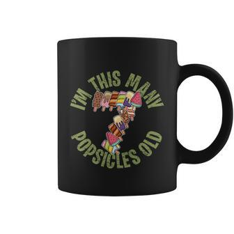 Im This Many Popsicles Old Funny Popsicle Birthday Gift Coffee Mug - Monsterry AU